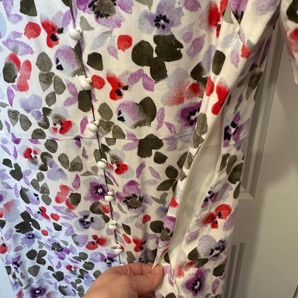 FRANK AND OAK - Floral V-Neck button-down Maxi Dress - Picture 6 of 6